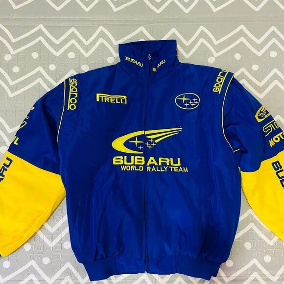 Vintage retro subaru formula 1 embroidered racing graphic jacket - Picture 2 of 8